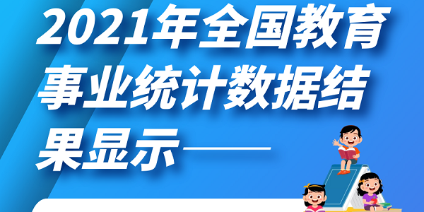 速递！2021年全国教育事业统计主要结果发布