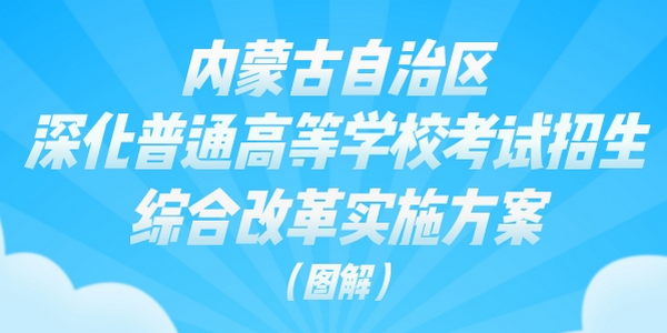 图解 | 内蒙古自治区深化普通高等学校考试招生综合改革实施方案