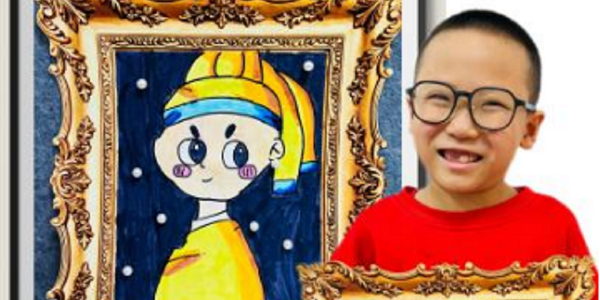 以画寄心！小伦敦艺术学员侯博浩作品入选美术馆画展